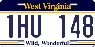 WV license plate 1HU148