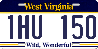 WV license plate 1HU150
