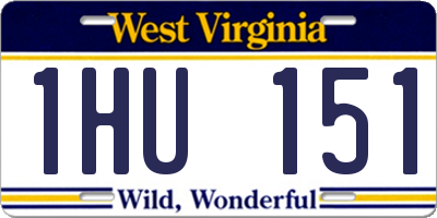WV license plate 1HU151