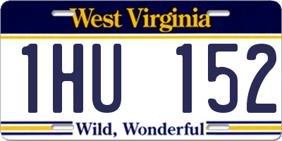 WV license plate 1HU152