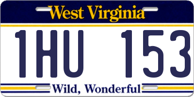 WV license plate 1HU153