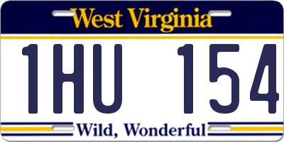 WV license plate 1HU154