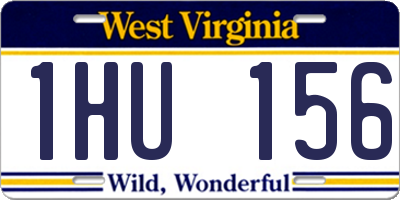 WV license plate 1HU156