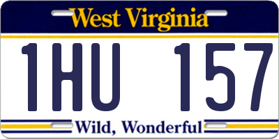 WV license plate 1HU157