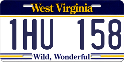 WV license plate 1HU158