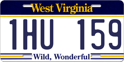 WV license plate 1HU159