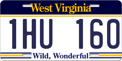 WV license plate 1HU160