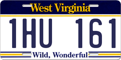 WV license plate 1HU161