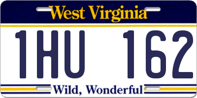 WV license plate 1HU162