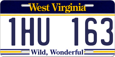 WV license plate 1HU163