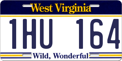 WV license plate 1HU164