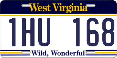 WV license plate 1HU168