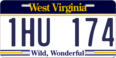 WV license plate 1HU174