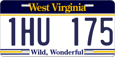 WV license plate 1HU175