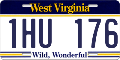 WV license plate 1HU176