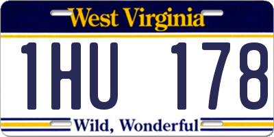WV license plate 1HU178