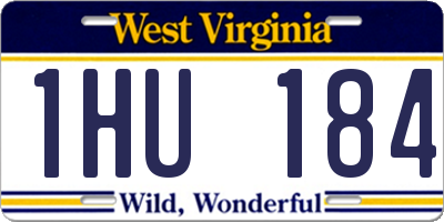 WV license plate 1HU184