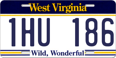 WV license plate 1HU186