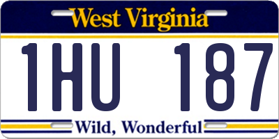 WV license plate 1HU187
