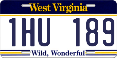 WV license plate 1HU189