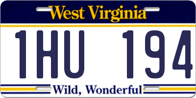 WV license plate 1HU194