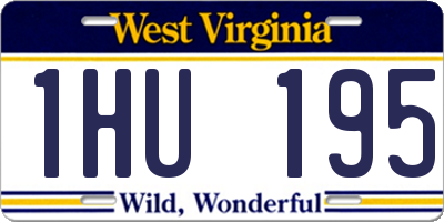 WV license plate 1HU195