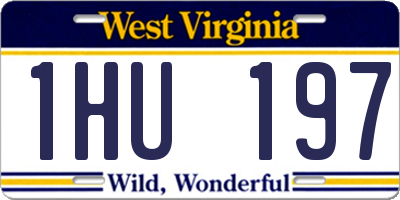WV license plate 1HU197