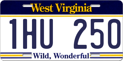 WV license plate 1HU250