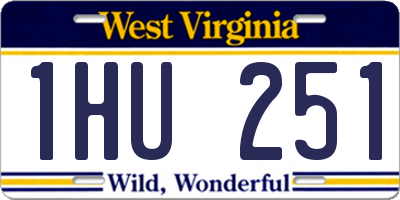 WV license plate 1HU251
