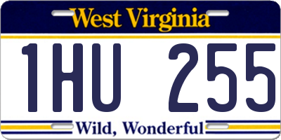 WV license plate 1HU255