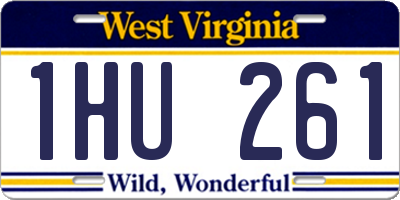 WV license plate 1HU261
