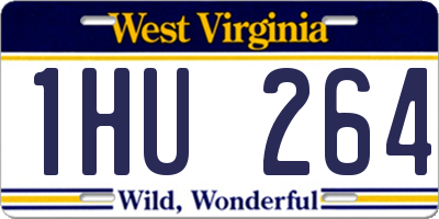 WV license plate 1HU264