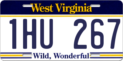 WV license plate 1HU267