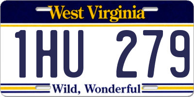 WV license plate 1HU279