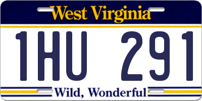 WV license plate 1HU291