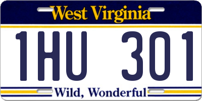 WV license plate 1HU301
