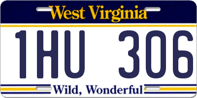WV license plate 1HU306