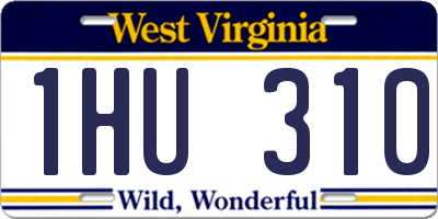 WV license plate 1HU310