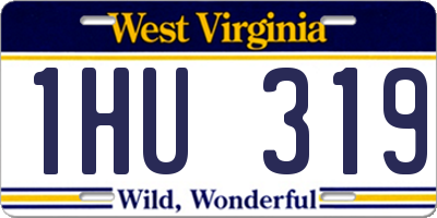 WV license plate 1HU319