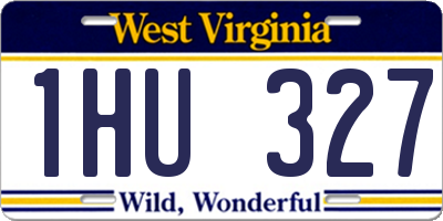 WV license plate 1HU327