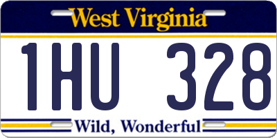 WV license plate 1HU328