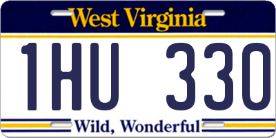 WV license plate 1HU330