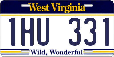 WV license plate 1HU331
