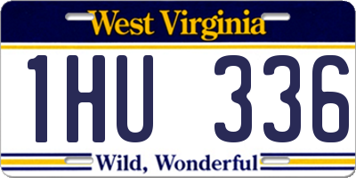 WV license plate 1HU336