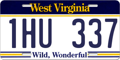 WV license plate 1HU337
