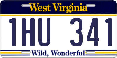 WV license plate 1HU341