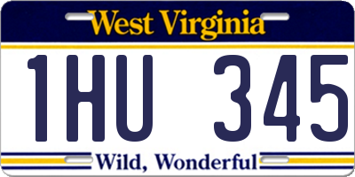 WV license plate 1HU345
