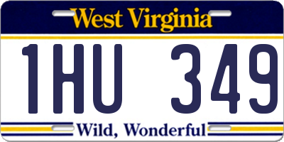WV license plate 1HU349
