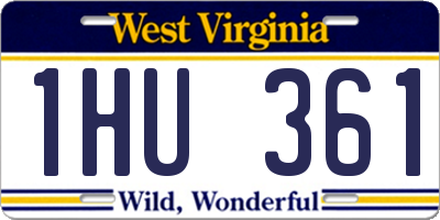 WV license plate 1HU361