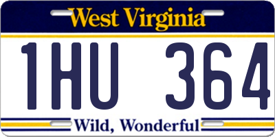 WV license plate 1HU364